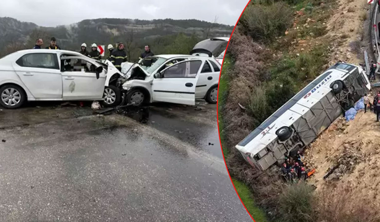 16 can kaybı, çok sayıda yaralı! 2 ilde katliam gibi kaza