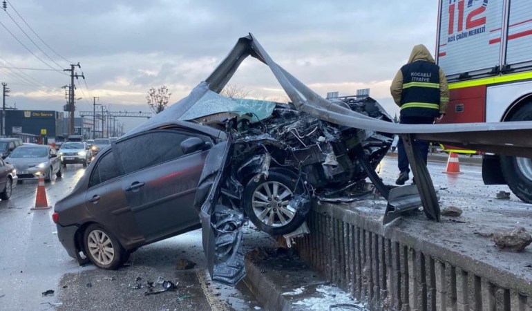 Kocaeli’de feci kaza