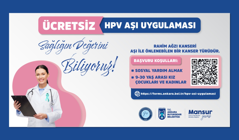 Başkentte HPV aşısı için yeni dönem
