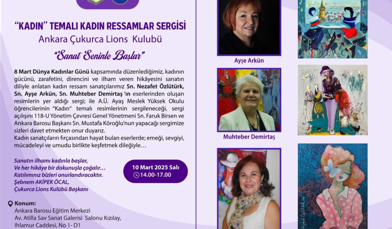 Kadın temalı sergi sanatseverlerle buluşuyor