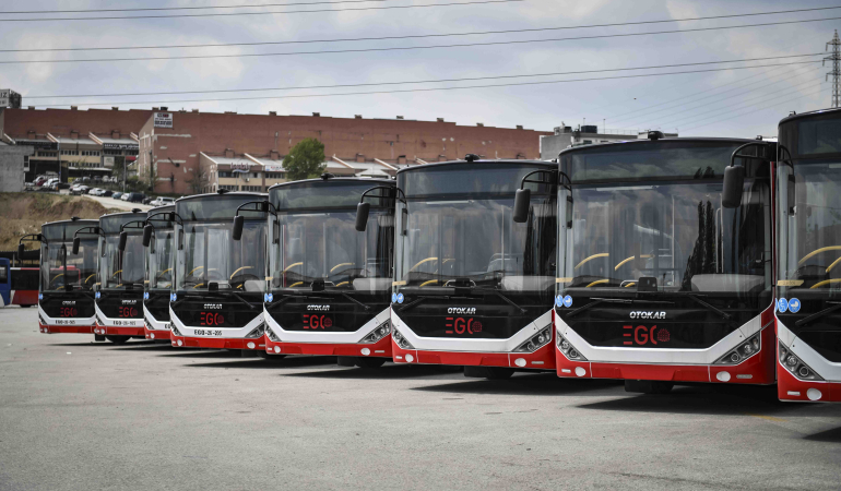 EGO filosuna 10 yeni otobüs katıldı