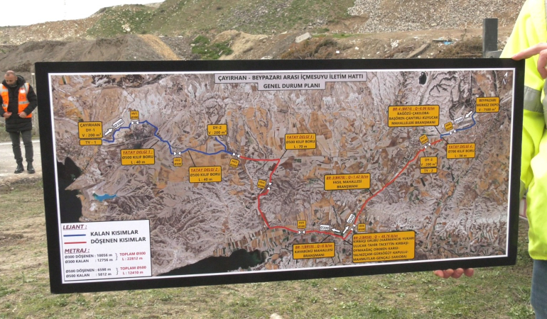 Beypazarı’na yeni su hattı