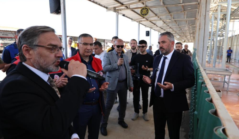 Pursaklar’da Kurban Bayramı öncesi kesim provası yapıldı