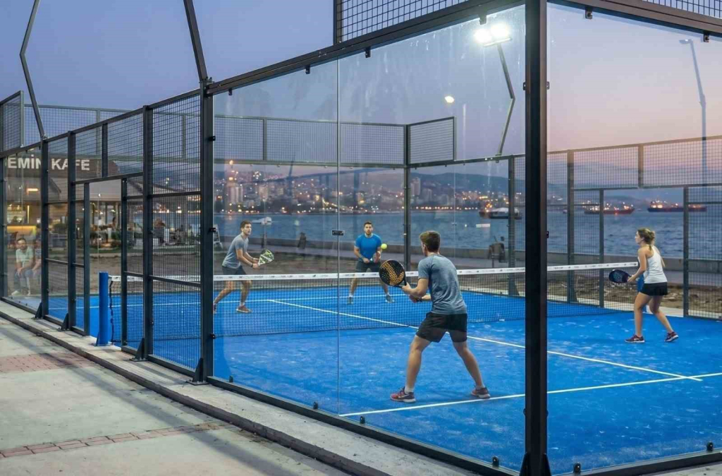 BOSTANLI SAHİLİ’NE YENİ PADEL KORTLARI GELİYOR