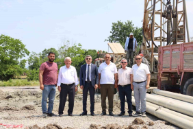 DİKMELİ KÖYÜ'NDE İÇME SUYU İÇİN SONDAJ ÇALIŞMALARI SÜRÜYOR